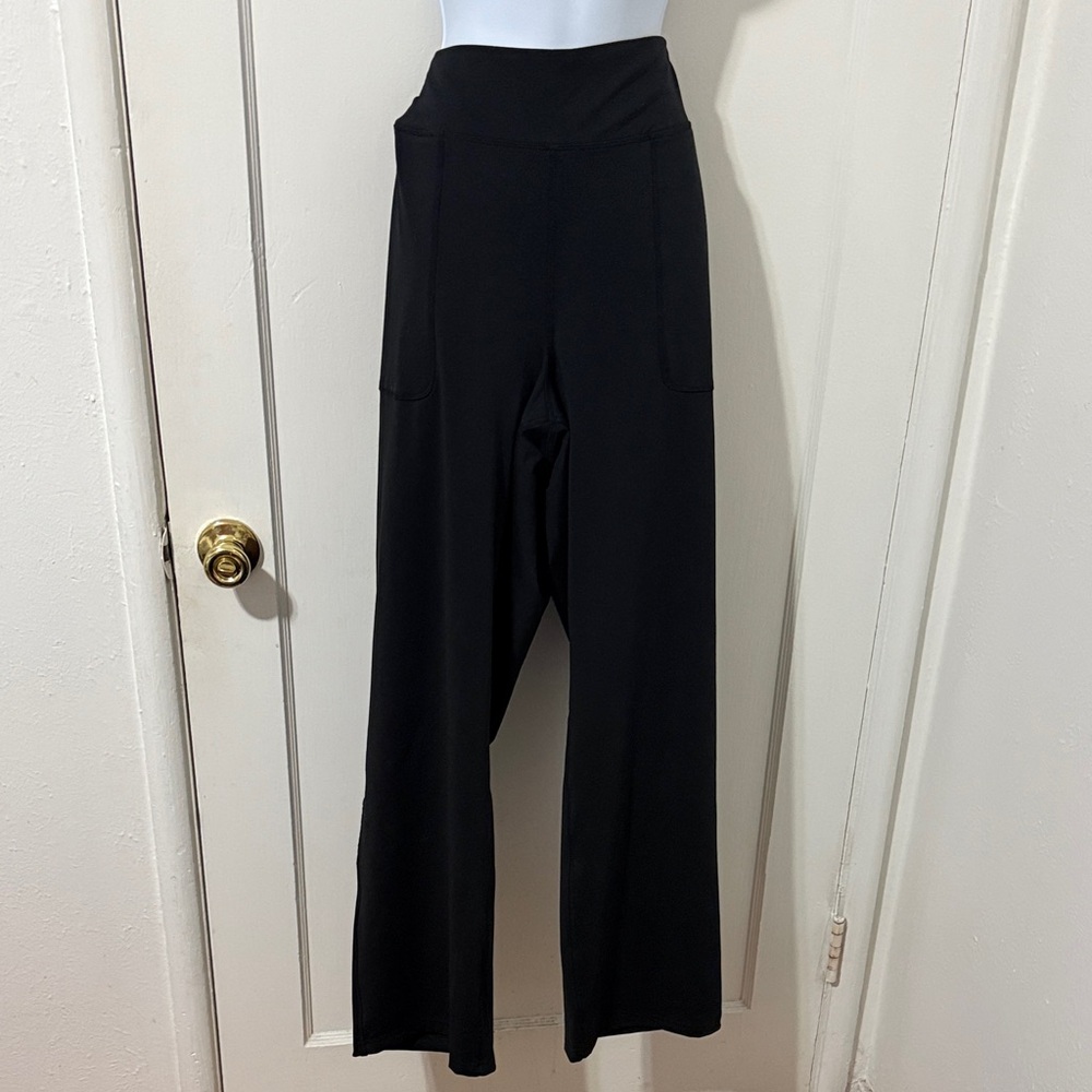 Lands' End Women's Black Wide Leg Pants